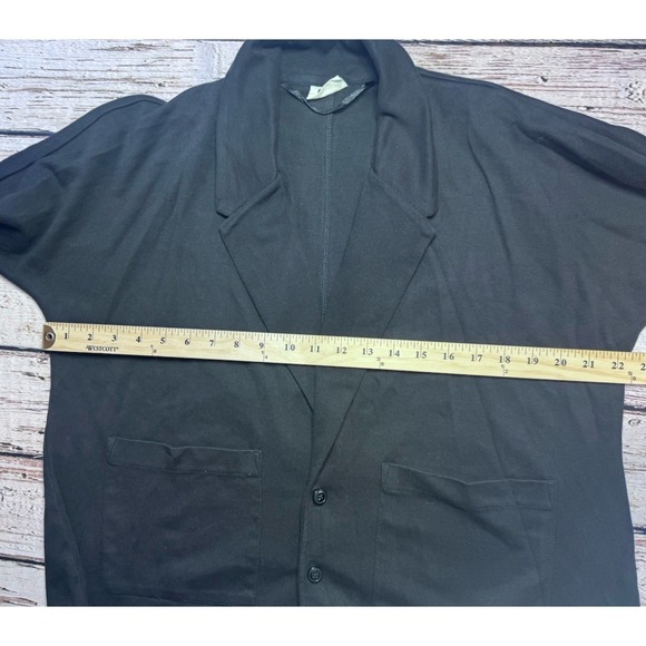 Pact Women's Large Black Organic Cotton Relaxed Blazer Minimalist Contemporary - Picture 5 of 5